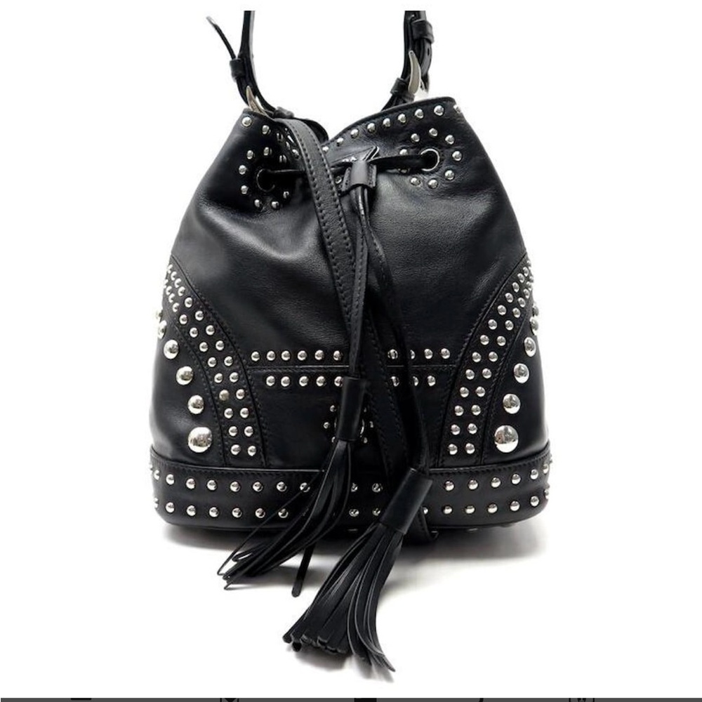 Prada Studded Calf Bucket Bag - Picture 1 of 16